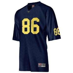  Nike Michigan Wolverines #86 Navy Blue Tackle Twill 