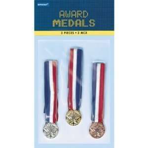  Award Medals 1.5 3/Pkg Bronze, Silver & Gold: Arts, Crafts & Sewing