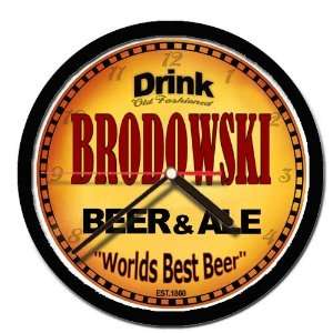  BRODOWSKI beer and ale cerveza wall clock: Everything Else