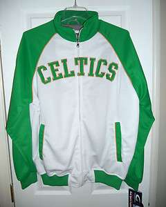 Boston Celtics Mens Polyester Track Jacket Size Large NWT  