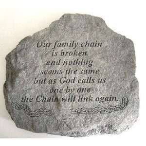 The Broken Chain Verse Memorial Garden Stone: Patio, Lawn 