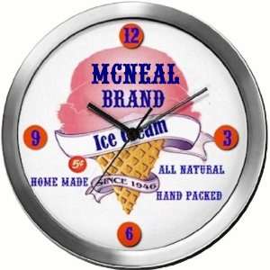  MCNEAL 14 Inch Ice Cream Metal Clock Quartz Movement 