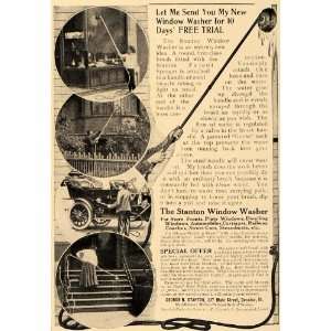   Ad George R. Stanton Window Washer Free Trial   Original Print Ad