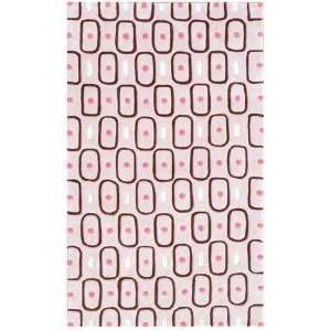   Be Square 74023 Pink/brown/white 4.7 X 7.7 Area Rug