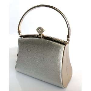 Elegant Lady Evening Bag/Purse Quality Silver Man Made Material with 