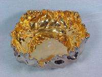 RS PRUSSIA Gold & Silver CABBAGE MOLD Salad BOWL  