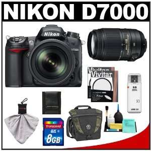  Nikon D7000 Digital SLR Camera & 18 105mm VR + 55 300mm VR 