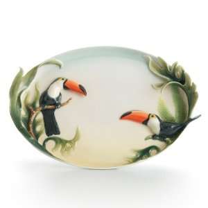   Franz Collection Toucan Paradise Calls Oval Tray