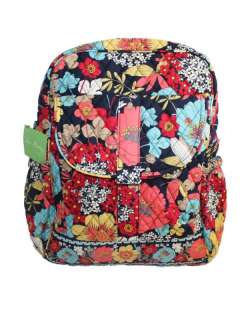   Bookbag Backpack Bag Baroque Folkloric Boysenberry Happy Snails  