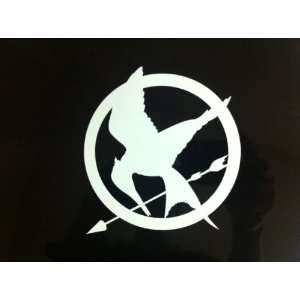  Hunger Games Mocking Jay Sticker Decal White: Everything 