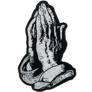 PRAYER HANDS 7 x 10 BACK PATCH Christian PRAY Quality PRAYING For 