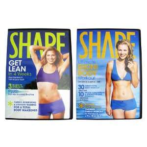  2 Pack Shape DVDs   Ultimate Bikini Body & Get Lean in 4 