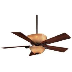  54 Lineage Collection Iron Oxide Finish Ceiling Fan: Home 
