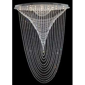   13 Light Clear Crystal With Swags Ceiling Fixture