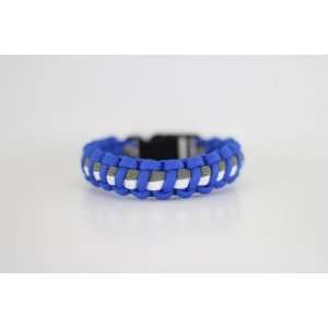  Blue, Grey, and White Air Force Bracelet   9 Inches 