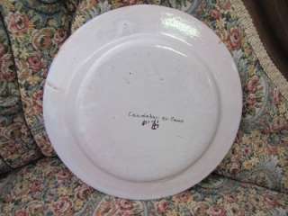 French Faience Rouen Plate  