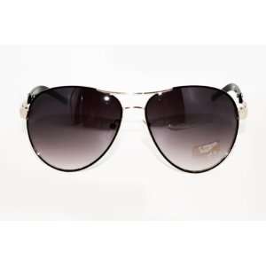    Design Glossy Color Aviator Sunglasses   Black: Everything Else