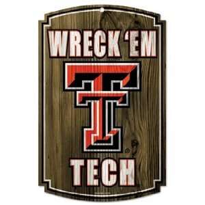  NCAA Texas Tech Red Raiders Sign   Wood Style: Sports 
