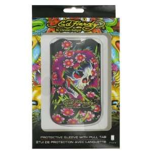 Black Beautiful Ghost Design (Licensed by Ed Hardy) Leather Holster 