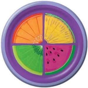  Luncheon Plate Fresh Fruits (8 per package): Toys & Games