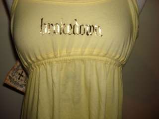 BRAND NEW, WITH TAGS, 100% AUTHENTIC, BROKEDOWN, TANK BLOUSE, YELLOW 