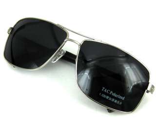 New Police Aviator Polarized Sunglasses Silver  