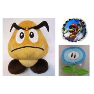  Hard to Find Super Mario Brothers Goomba 5 Plush Doll and 6 Mario 