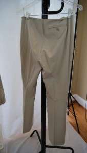 THEORY BEIGE POLYESTER WOOL STRETCH PANT SUIT SIZE XS/2  