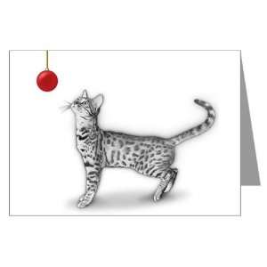Bengal Christmas Ornament Card pkg 6 Animals / wildlife Greeting Cards 