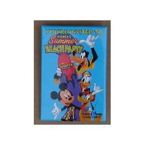   Button Mickey`s Summer Beach Party Home Video Promo 