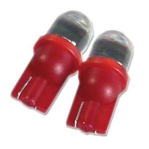 Generic LED T10 R1 LED T10 (194/168) Super Red Round Light Bulbs  One 