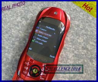   UNLOCKED red SLIDER CAR MOBILE PHONE CAMERA MP4 GSM NETWORK CAR PHONE