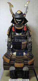 Rüstung Art Japanese Samurai suit of Black Nazi Armor*  