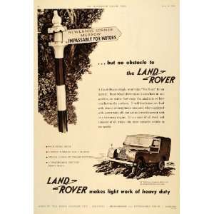  1955 Ad Land Rover Newlands Corner Merrow Signpost 