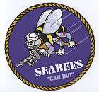 SEABEES NAVY Construction Battalion Magnet Vinyl Decal  