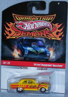 HOT WHEELS Drag Strip Demons 64 Ford Thunderbolt Nazy Crate #20 Real 
