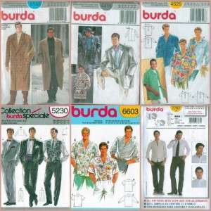 Burda Mens Clothing Sewing Pattern  