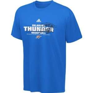 Oklahoma City Thunder Navy Youth adidas Sketch T Shirt:  