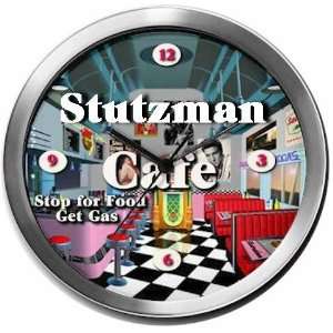  STUTZMAN 14 Inch Cafe Metal Clock Quartz Movement Kitchen 