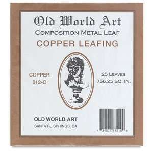  Old World Art Leafing Kits   Copper Leafing, 25 Sheets 