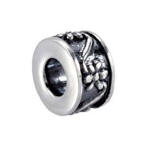  28130 Silver 10.10X06.40 Mm Kera Daisy Bead: Jewelry