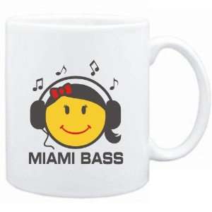  Mug White  Miami Bass   female smiley  Music Sports 