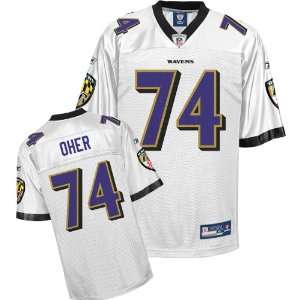  Reebok Balitmore Ravens Michael Oher Replica White Jersey 