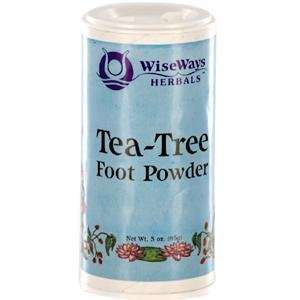  WiseWays Herbals Tea Tree Foot Powder 3 oz.: Health 