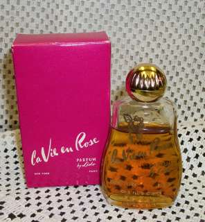 RARE Vintage French Perfume La Vie En Rose Parfum by Lido 1 Oz. Full 