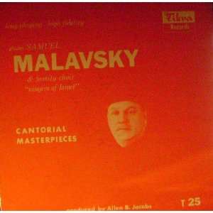  Samuel Malavsky   Cantorial Masterpieces LP: Singers Of 