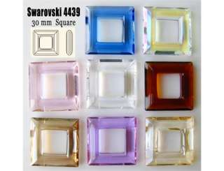 Swarovski Crystal 4439 30mm Cosmic Square Pendant You Pick CR18MX 