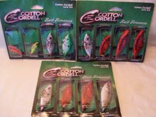 Cotton Cordell Lure Kit Bait Bonanza lot sale  