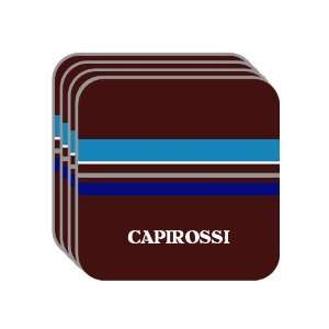 Personal Name Gift   CAPIROSSI Set of 4 Mini Mousepad Coasters (blue 