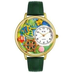   Fish Watch Gold Ocean Sea Clock Gift New Uniqu: Home & Kitchen